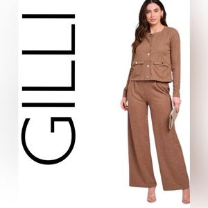 Gorgeous! GILLI NWT SET CAMEL MOCHA NWT 🌷Size Small